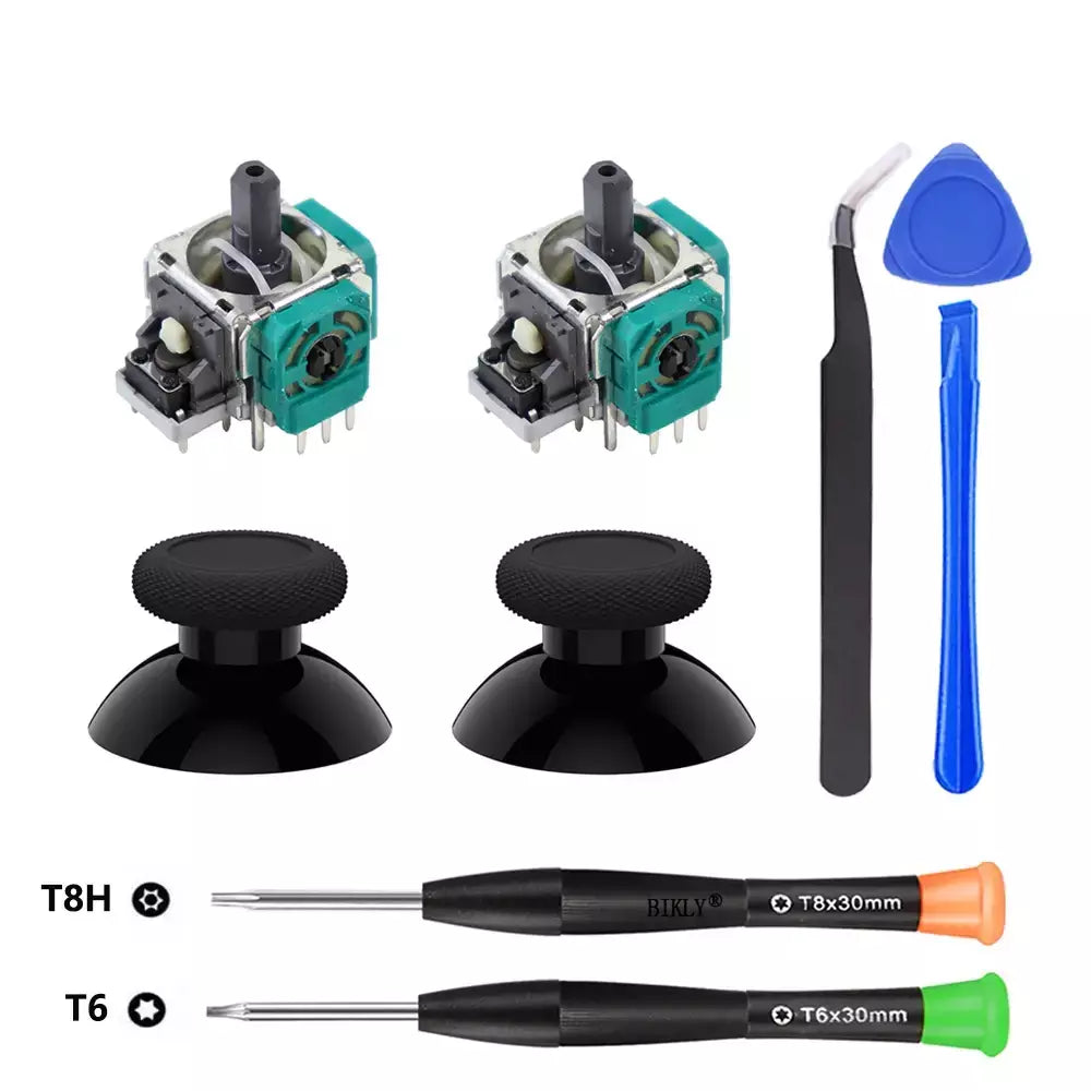 Joystick de substituição para xbox one xbox series s/x controlador 3d analógico polegares peças reparo kit t6 t8 chave de fenda acessório