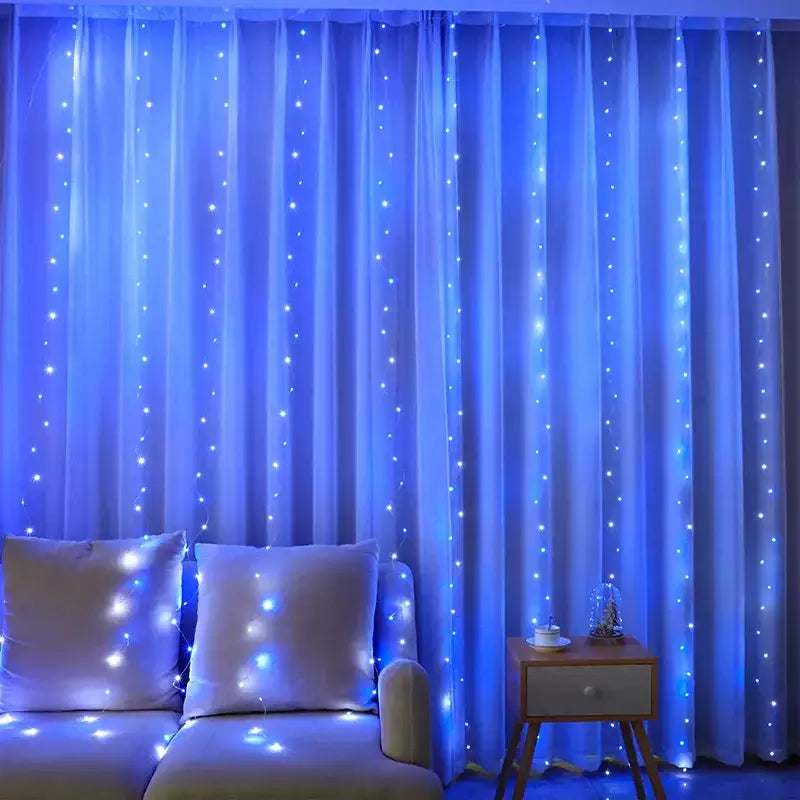 LED String Lights Curtain Light, Fairy Lights, Jardim, guirlanda, decoração do casamento, presente de Natal, novo, 2023