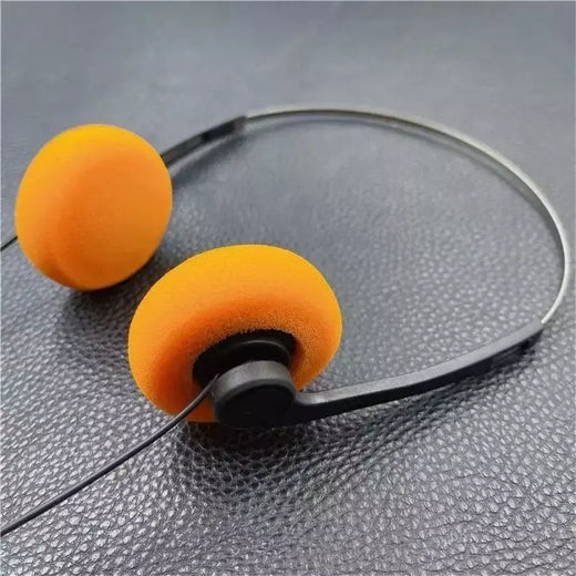 Portátil sobre a orelha underwire fone de ouvido vintage com fio retro sentimentos fone de ouvido 3.5mm 80s 90s música mp3