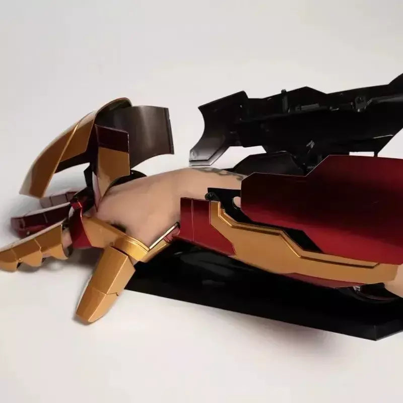 Novo homem de ferro mão esquerda e direita mk42 armadura wearable braço controle remoto e voz cosplay modelo presentes brinquedo personalizado