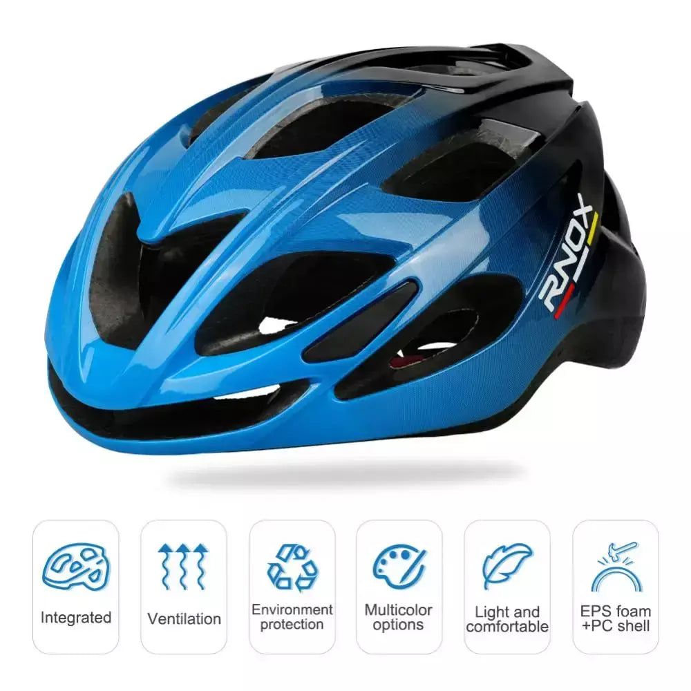 Rnox 2025 novo capacete de ciclismo ultraleve, boné de segurança para bicicleta, para mulheres e homens, equipamentos de corrida, capacetes mtb