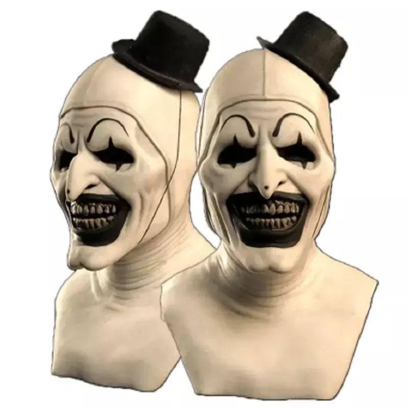 Arte o palhaço cosplay filme terrorífico 2 arte o palhaço cosplay traje macacão máscara trajes de halloween máscara para homens