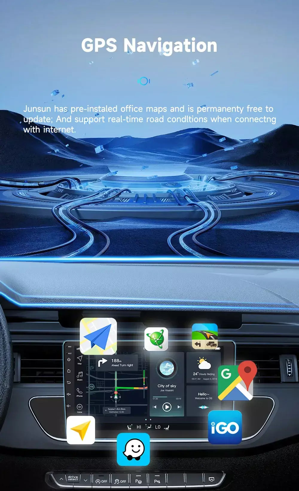 128g 2din 9 "reprodutor de vídeo multimídia carro universal para toyota hyundai kia nissan honda 2din android gps carplay/rádio automático estéreo