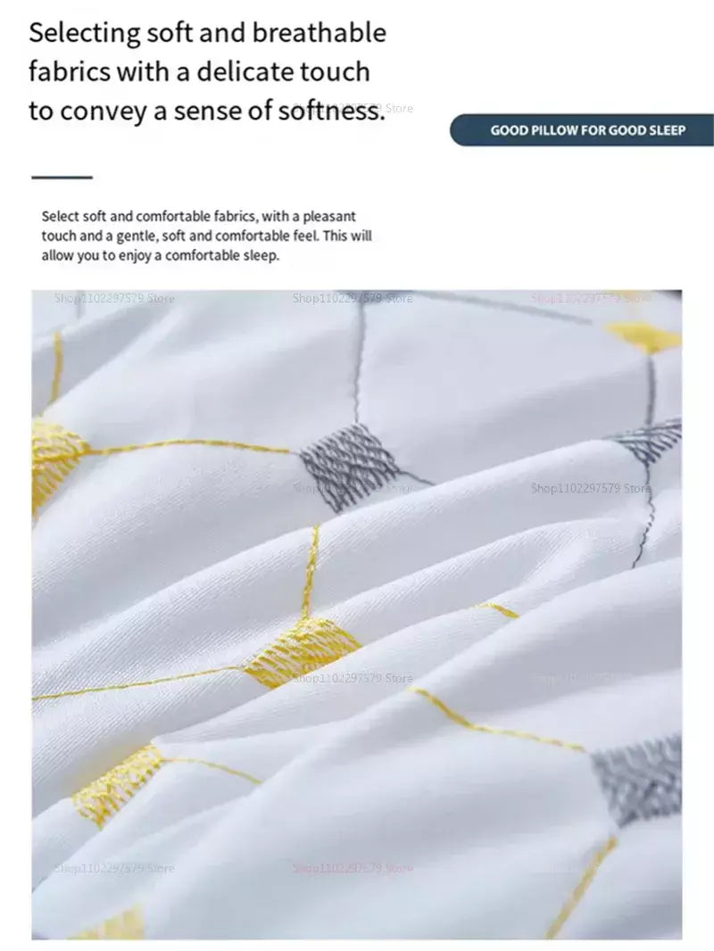 Travesseiro ortopédico cervical para dormir melhor e suporte para pescoço, fibra de soja, spa, massagem, travesseiro para casa, viagem, cama, hora de dormir