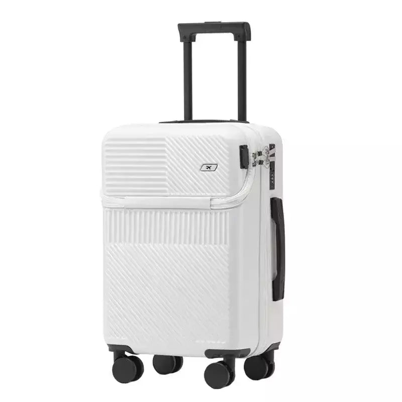 Bagagem de Trolley de Abertura Frontal com Senha, Mala de Viagem, Carry on Bagag