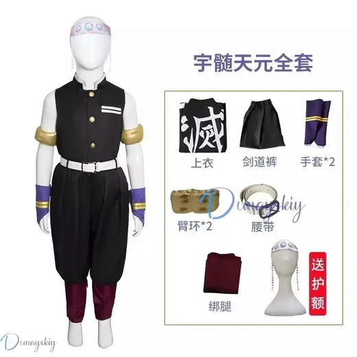 Demoon slayeer anime cosplay uzui tengen traje peruca uniforme peruca demônio aniquilação lâmina som pilar roupa de halloween