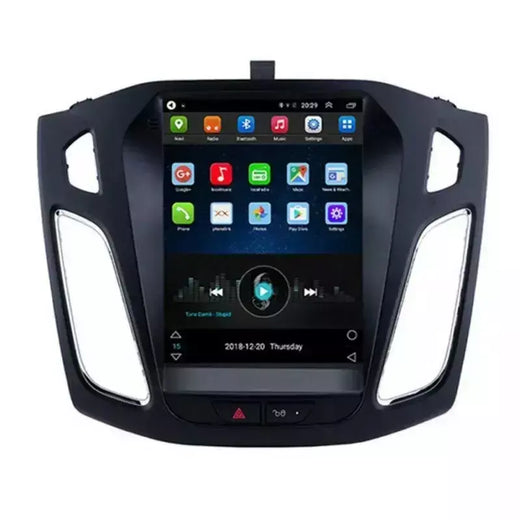 Tela vertical GPS de rádio inteligente estilo Android Tesla para Ford Focus