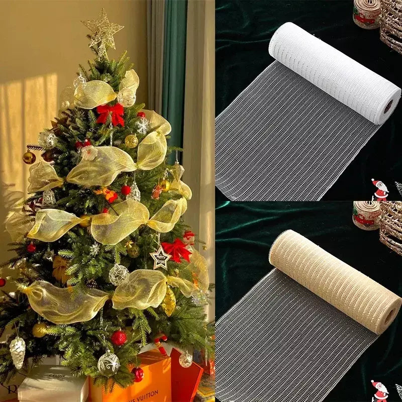9m decoração de fita de natal pendurado árvore de natal ornamentos pendentes para decoração de casa navidad festa ano novo 2026 acessórios