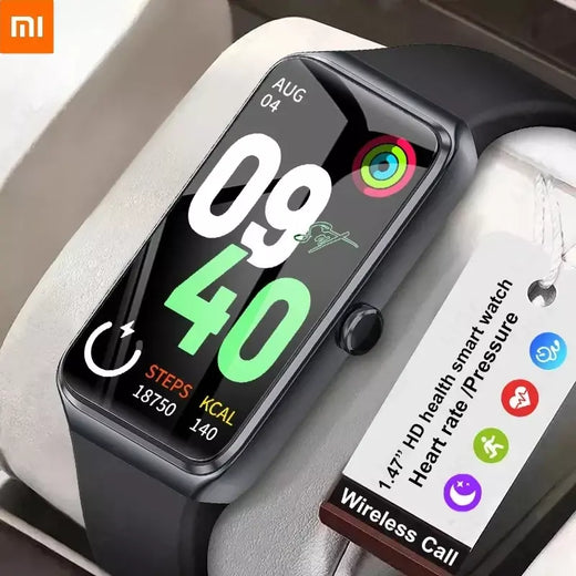Xiaomi 2025 1.47 ''HD Relógio Inteligente Feminino Esportes Pulseira de Fitness Termômetro Monitor de Saúde À Prova D 'Água Mulheres Smartwatch