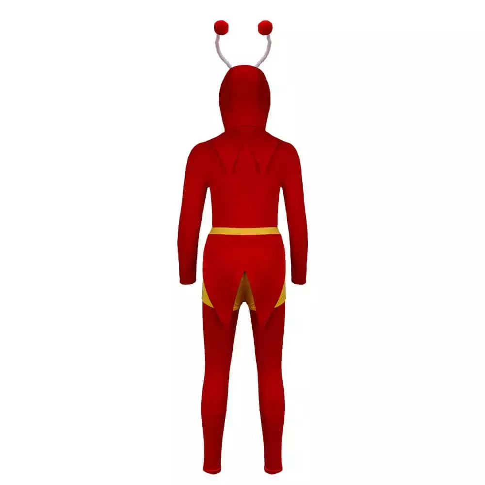 Crianças el chapulin colorado cosplay traje personagem de tv o gafanhoto vermelho fantasia vestido roupas de halloween