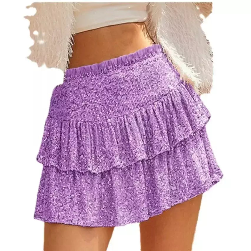 Mini saias plissadas de lantejoulas de cintura alta para mulheres, festa africana, roupas de noite, roupas sensuais dashiki, primavera, verão, 2022