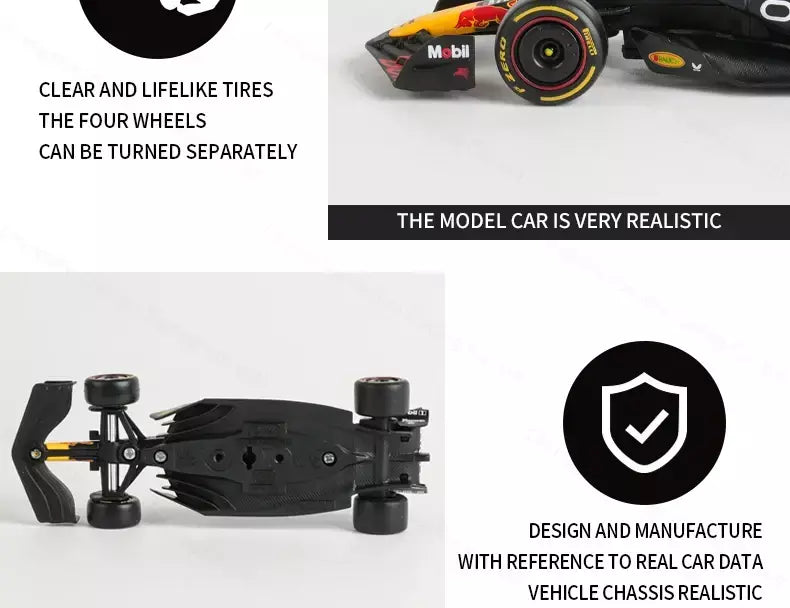 Bburago 1:43 Redbull 2024 RB20 # 1 # 11 F1 Racing Formula Car Simulação Estática Diecast Alloy Model Car