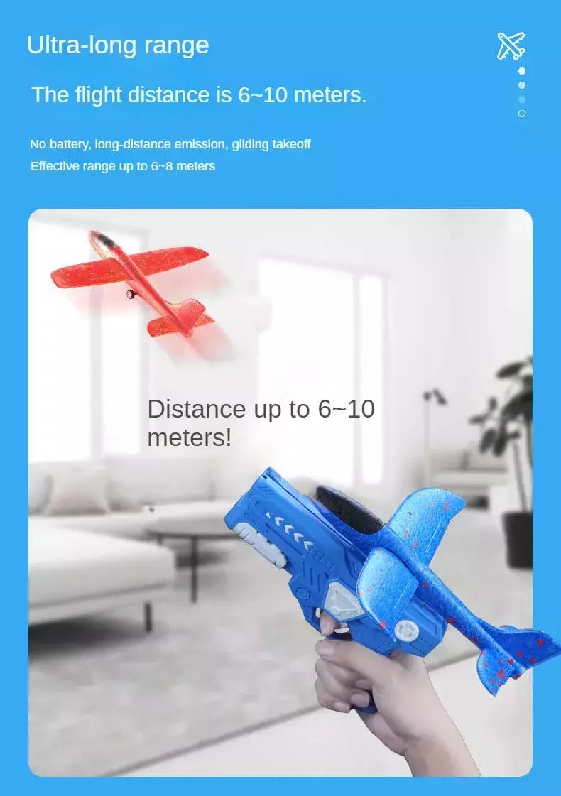 Lançador de avião Brinquedos para crianças, avião ao ar livre, avião voador antiderrapante, catapulta de espuma EPP, presentes de aniversário para meninos e meninas