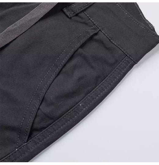 Calça jeans larga de cintura alta feminina, calça cargo cinza, calça larga, moda casual, bolsos múltiplos, estilo de rua Hip Hop, mãe, vintage, verão