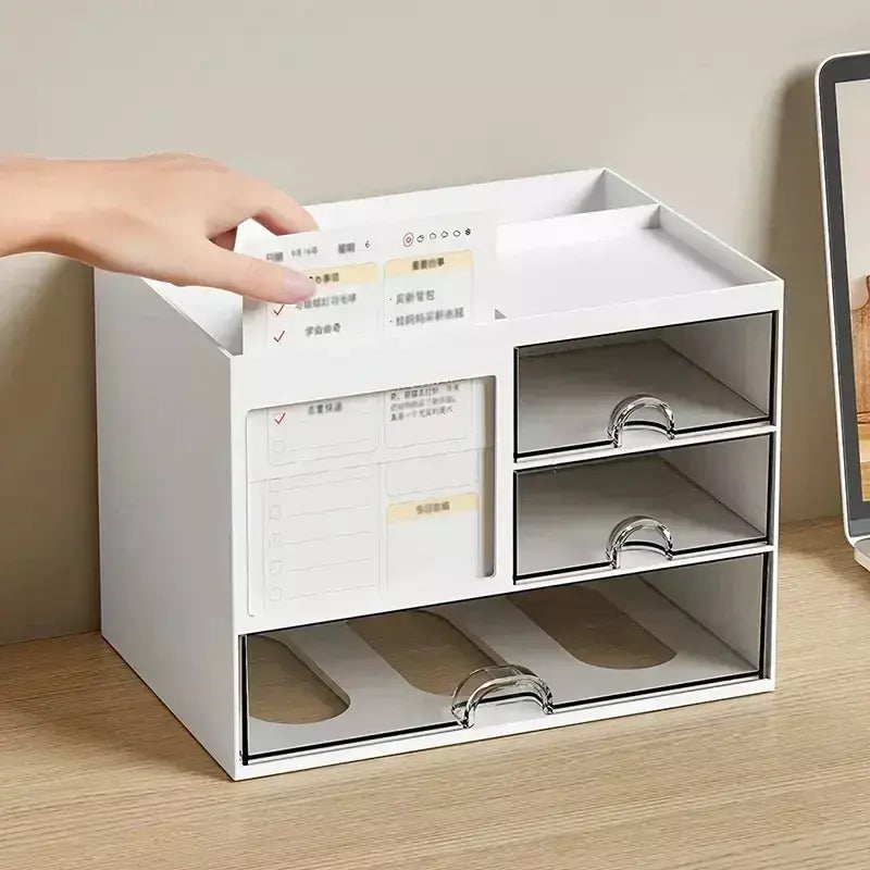 Combinação de mesa gaveta caixa armazenamento organizador mesa partição razoável acessórios escritório caneta titular organizadores papelaria