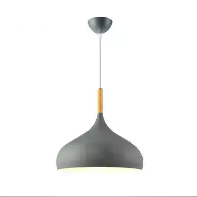 Nordic colorido lustre de madeira pingente luz quarto sala estar lâmpada led única cabeça alumínio crianças quarto luminária