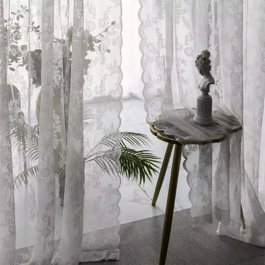 Cortina De Renda Francesa Com Tule Branco, Persianas, Sala De Estar E Suprimentos Do Quarto, Tela Respirável, Festa De Casamento, Decoração De Casa