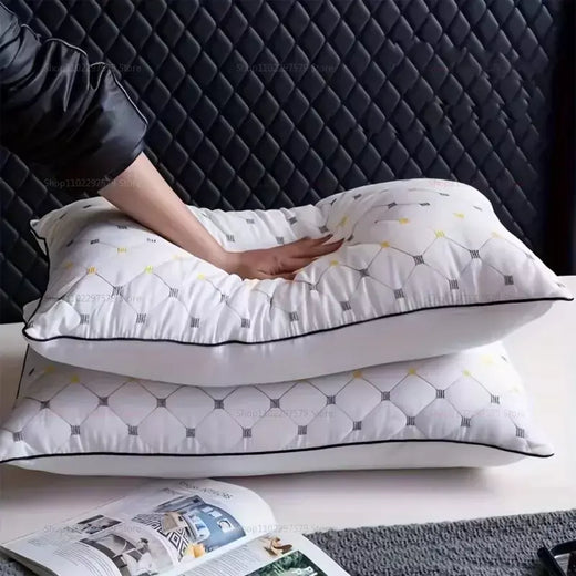 Almofadas confortáveis para dormir travesseiro de hotel de 5 estrelas tridimensional macio bilateral lavado travesseiro de cor sólida travesseiros de dormir