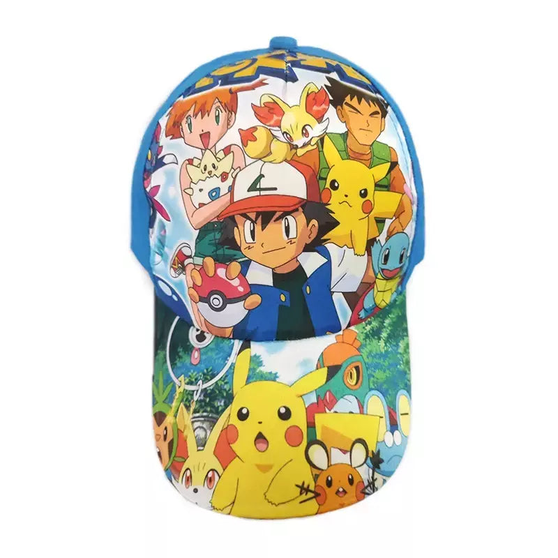 Anime figura pokemon boné de beisebol pikachu chapéu ajustável pokemon cosplay hip hop dos desenhos animados chapéus adultos menino menina crianças presentes aniversário