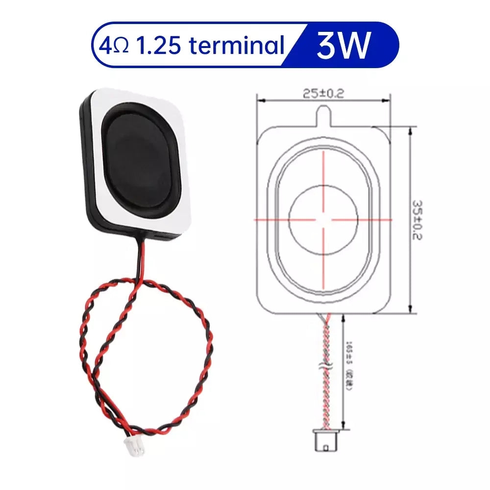 1 pçs 2831/3128 alto-falante 4 ohm 3 watts 4r 3w gama completa cavidade som alto-falante de alta fidelidade acessórios 3525 4 ohm alto-falante ultrafino