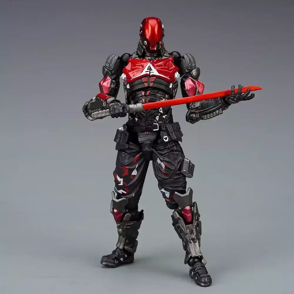 Yamaguchi-Batman Action Figure, Brinquedos em PVC, Modelo Arkham Knight, Articulações Móveis, Conjunto de Presentes, 17cm, 024, 2023