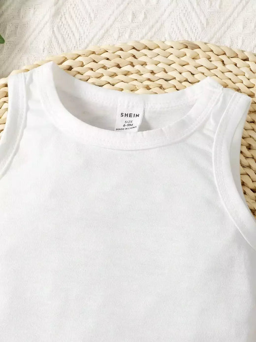 Short xadrez com 3 peças e chapéu para meninos, colete transparente respirável, 6-36m, estilo verão