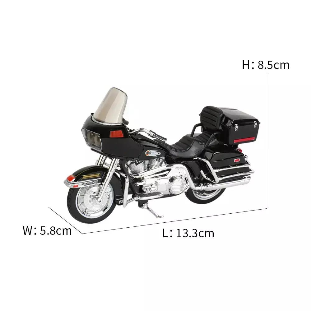 Maisto 1:18 Harley Davidson 1988 FLT TOUR GLIDE Veículos fundidos colecionáveis Hobbies Modelo de motocicleta Brinquedos