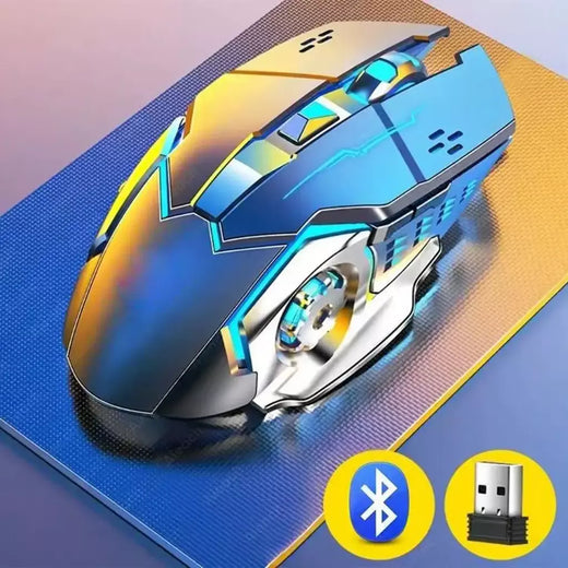Mouse bluetooth para jogos, mouse sem fio recarregável, usb, mecânico, e-sports, luz de fundo, pc gamer, mouse para computador