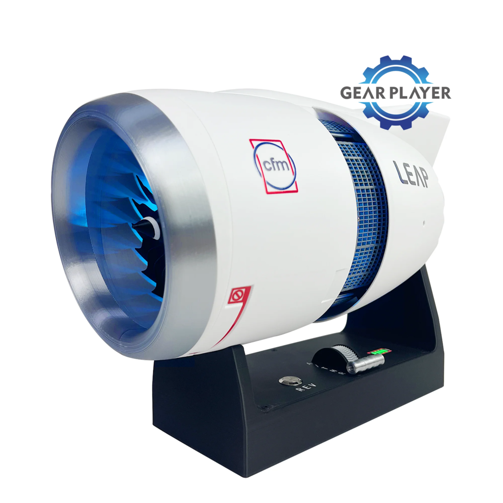 Boeing 747 Turbofan Modelo de motor Ventilador elétrico Cool Boutique Coleção Kit de motor de aeronave para exibição e uso educacional