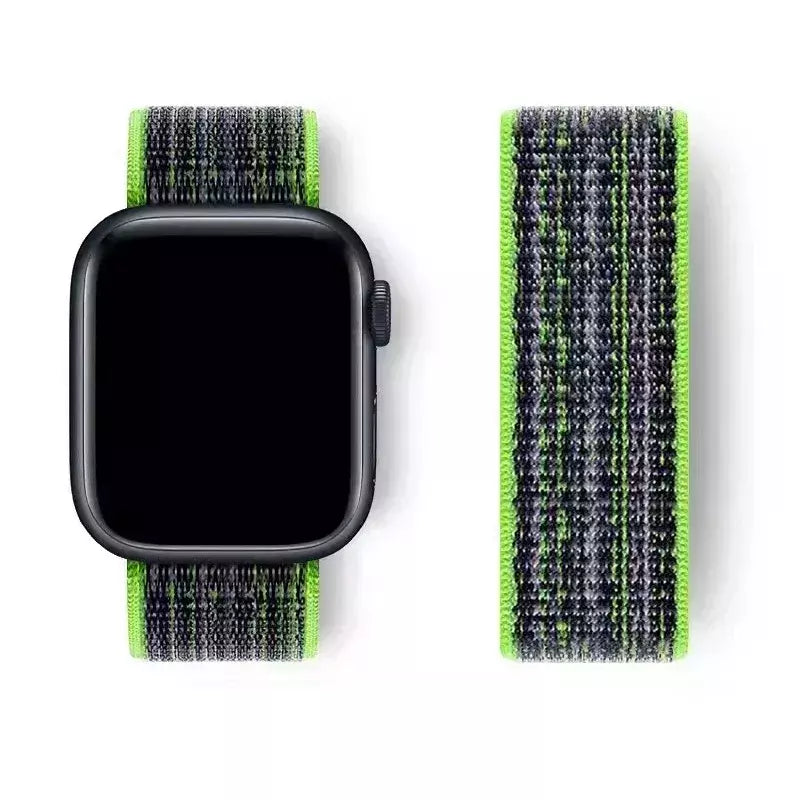 Pulseira Esportiva de Nylon para Apple Watch, Pulseira Nike, Pulseira Loop, iWatch 9, 8, 7, 6, 5, se2, Ultra 2, 45mm, 44mm, 41mm, 42 milímetros, 38 milímetros, 49 milímetros