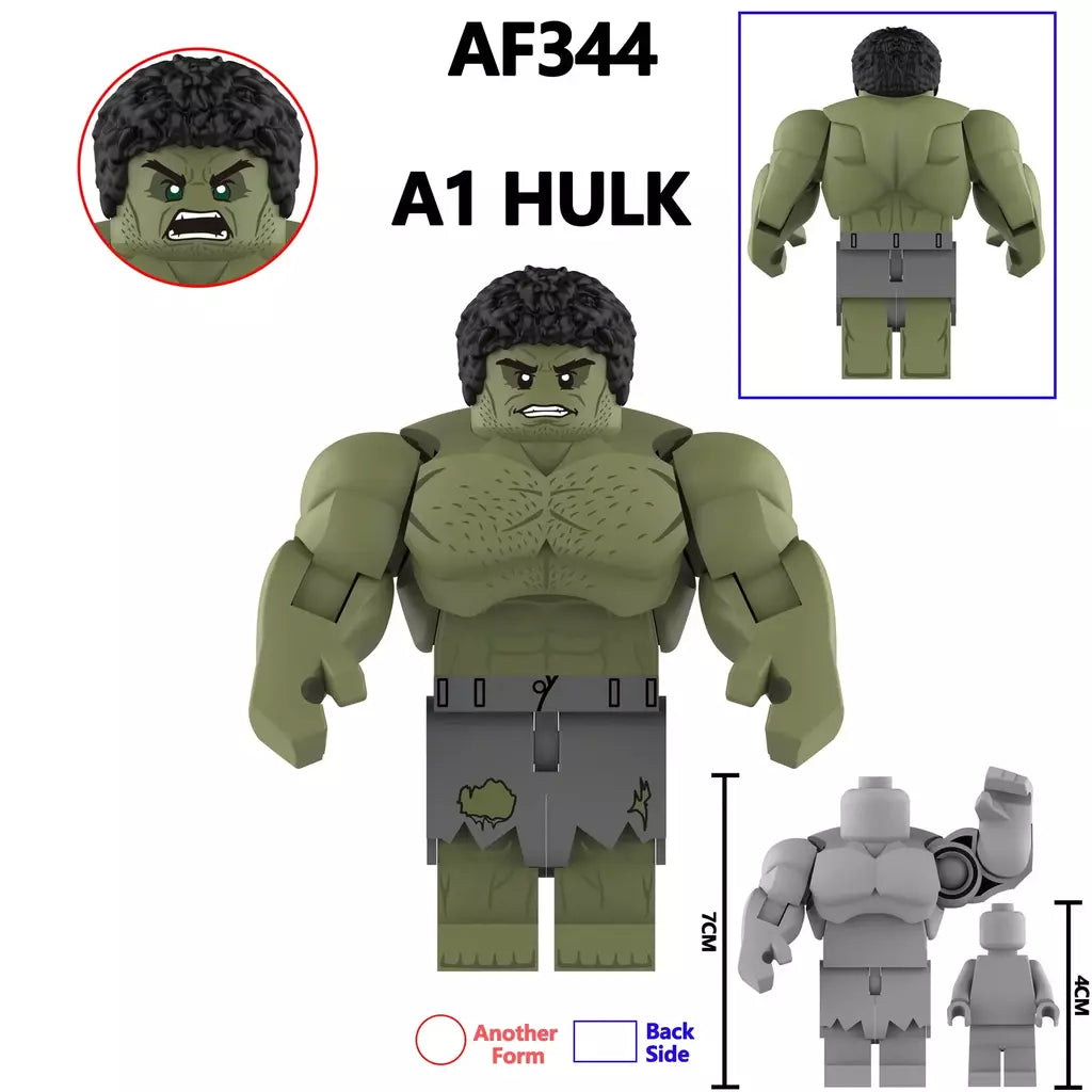 2025 novo filme de venda quente hulk herói personagem bloco de construção brinquedo clássico ação personagem bloco de construção brinquedo presente jogo de mesa