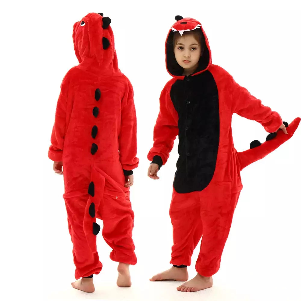 Miniso Cosplay Costumes para crianças, pijama animal, ponto, dinossauro, panda, unicórnio, kigurumi, halloween, meninos, meninas, crianças