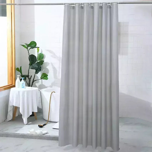 PEVA-Cortina de chuveiro do banheiro com ganchos, impermeável, espessamento, acessórios domésticos, 180x180cm