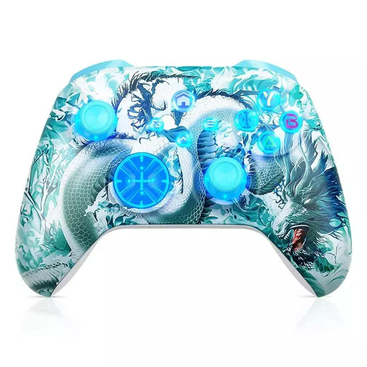 Gamrombo gamepads para xbox one/série s/x/pc controlador sem fio com efeito hall dupla vibração gaming joystick 6 eixos giroscópio func
