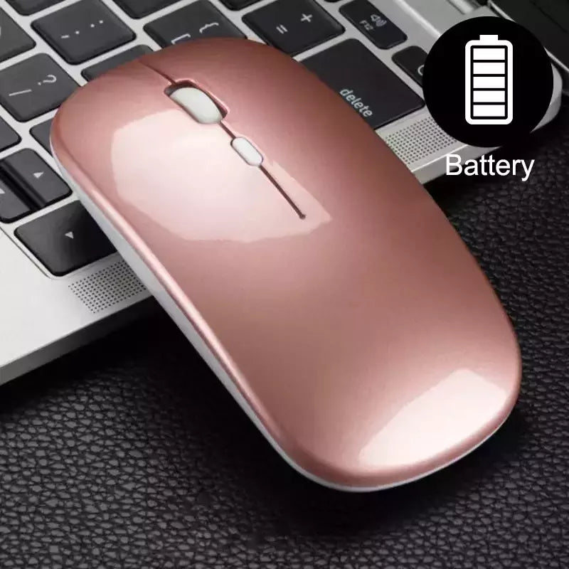 Mouse para jogos sem fio com modo único, Mouse de bateria com receptor USB, DPI ajustável, apto para PC, laptop, notebook, casa e escritório, 2.4GHz