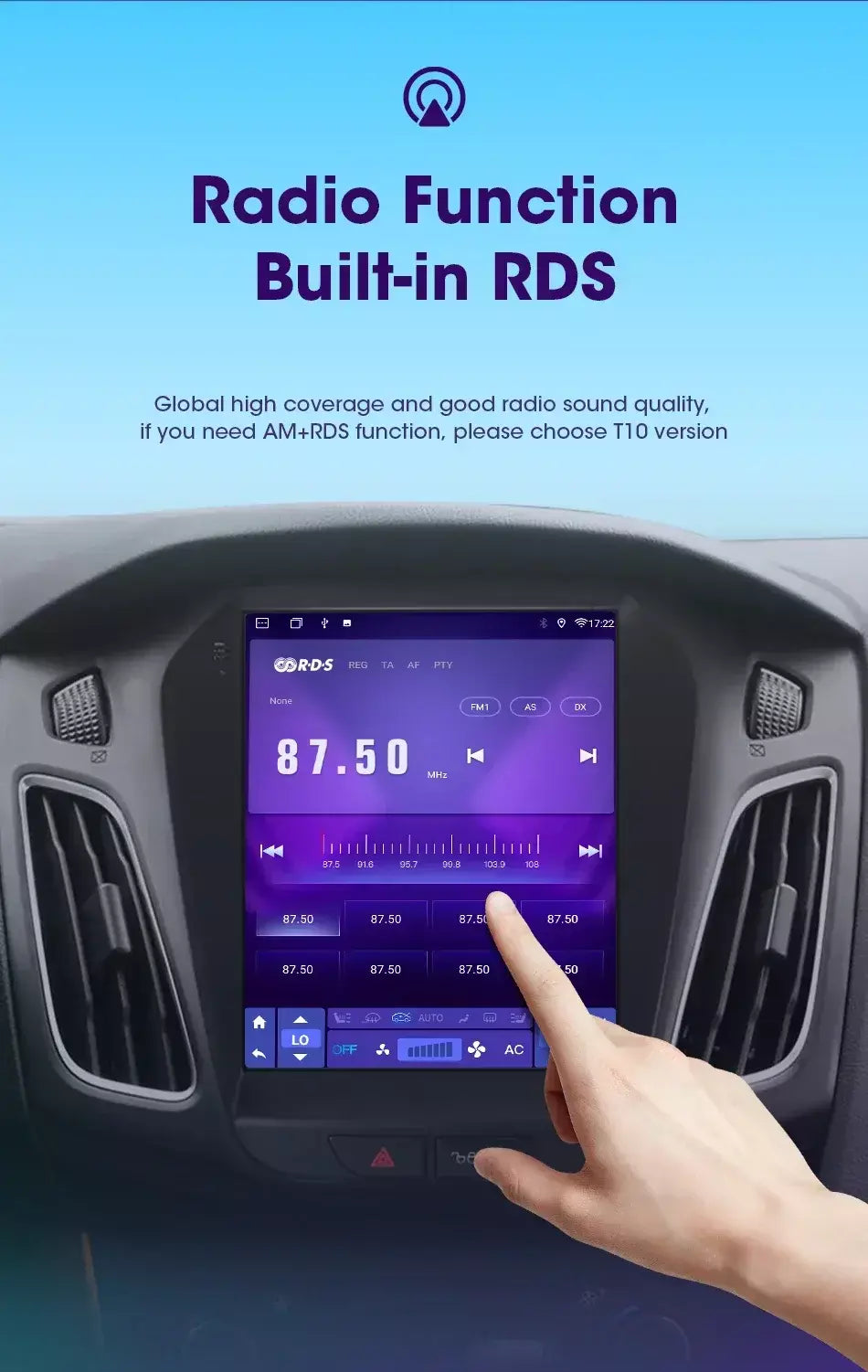 Srnubi 2 din 9.7 "android 13 carplay rádio do carro para ford focus 3 mk 3 2011 2012 - 2019 reprodutor multimídia 2din gps auto estéreo dvd