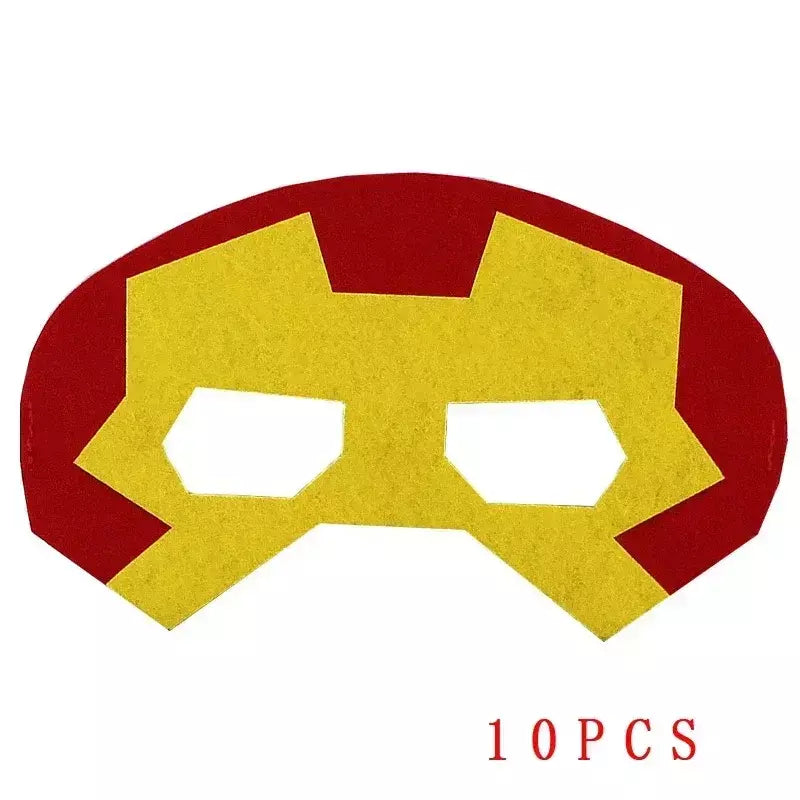 32/28/10 pçs/lote máscara de super-herói cosplay natal dia das bruxas crianças adulto carnaval festa adereços aniversário das crianças feltro masquerade