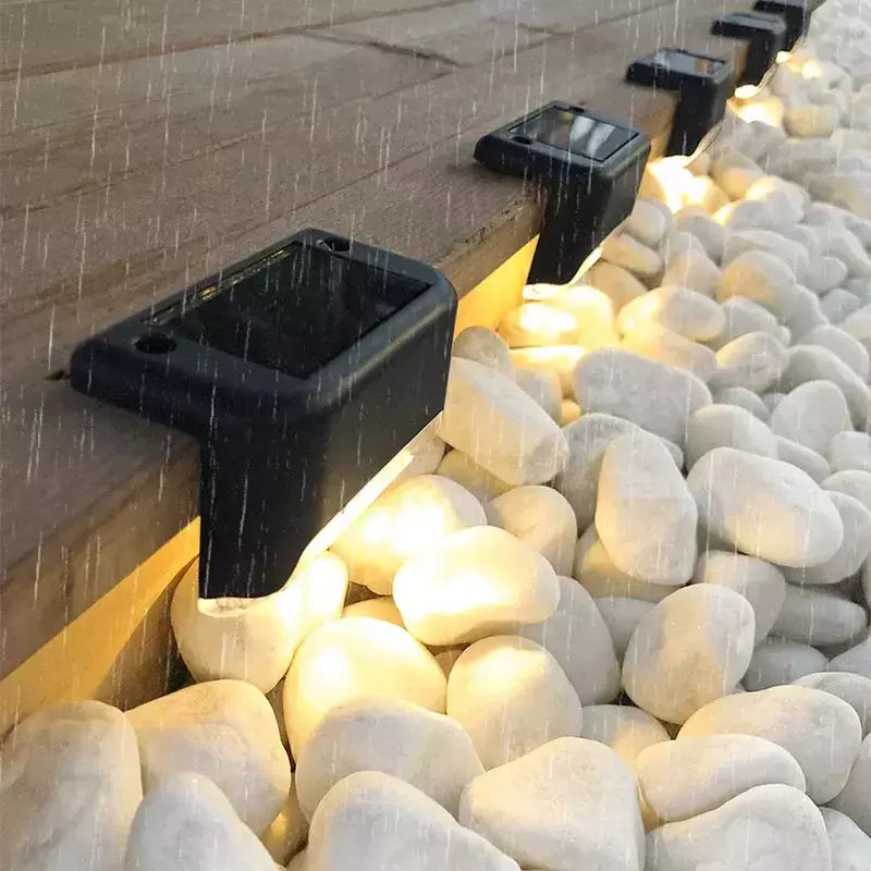 Impermeável LED Solar Stair Light, Jardim ao ar livre Passagem Pátio Terraço Guardrail Step Light, Luz Paisagem, 1 Pc, 4 Pcs, 10 Pcs, 20Pcs