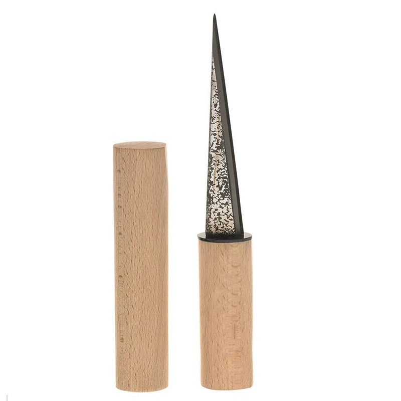 Picareta de gelo cônica, madeira de faia, faca de barista, faca de escultura de gelo, utensílios de bar profissionais/ferramentas de bar