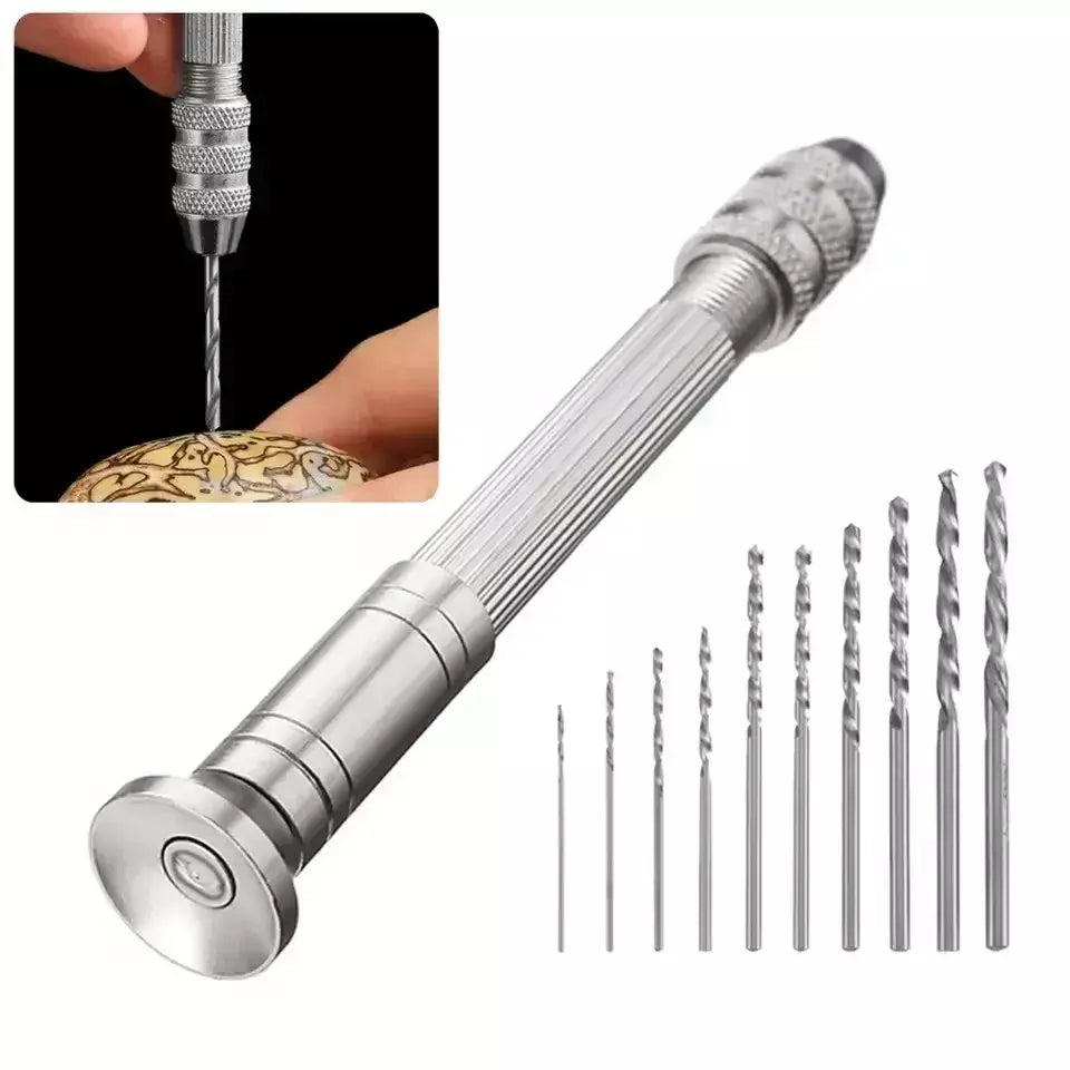 0.8-3.0mm mini broca manual ferramentas para trabalhar madeira ferramenta rotativa de perfuração manual torção broca relojoeiro pino vice ferramentas de reparo de relógio