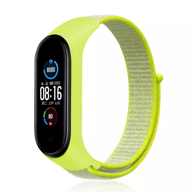Correia de nylon para Xiaomi Mi Band, pulseira esportiva confortável, pulseira para Mi Band 7, 6, 5, 4, 3