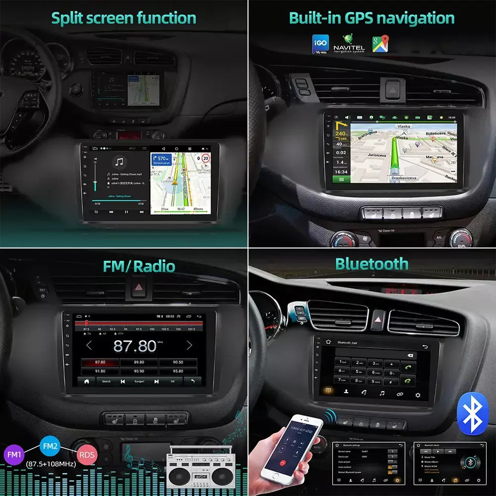 Rádio do carro de gps android para peugeot 2008 208 série 2012-2018 autoraido navegação estéreo gps multimídia vídeo carplay dvd