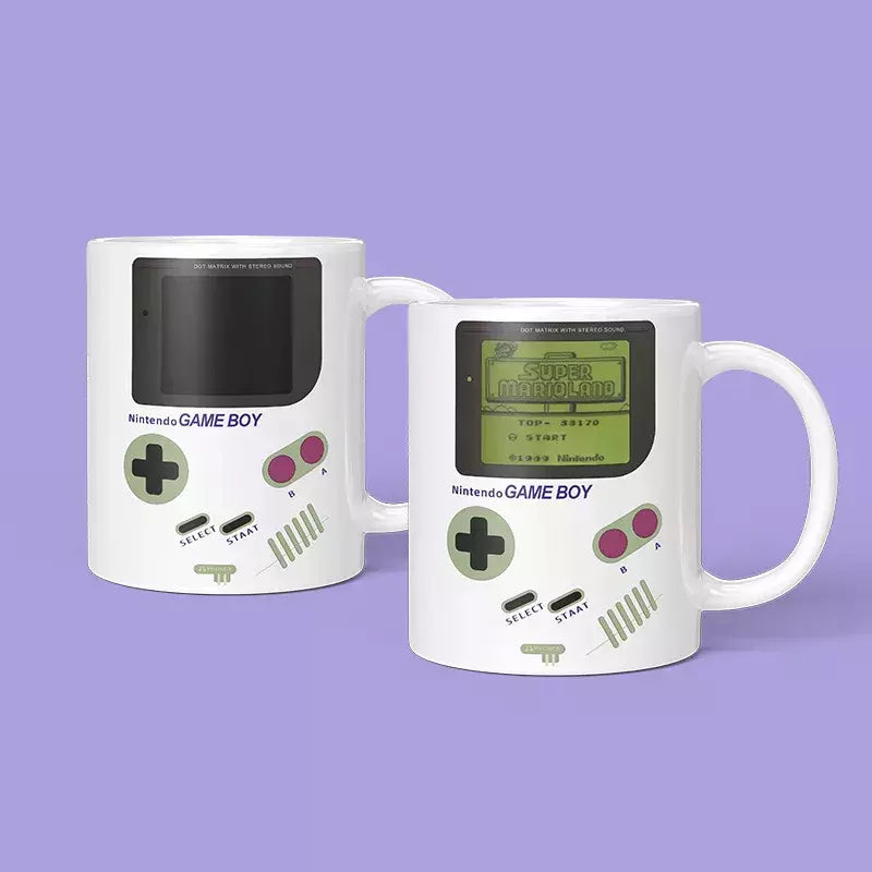 Caneca De Café Cerâmica Termocrômica Do Console De Jogos, copos De água, copos