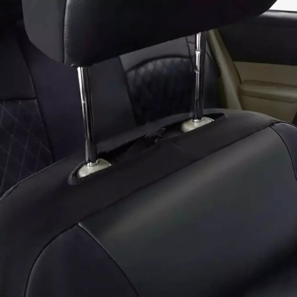 Capa de assento de carro de couro PU para todas as estações, protetor de assento totalmente cercado, à prova d'água, ajuste universal, sedan, suv, captador, assento de caminhão