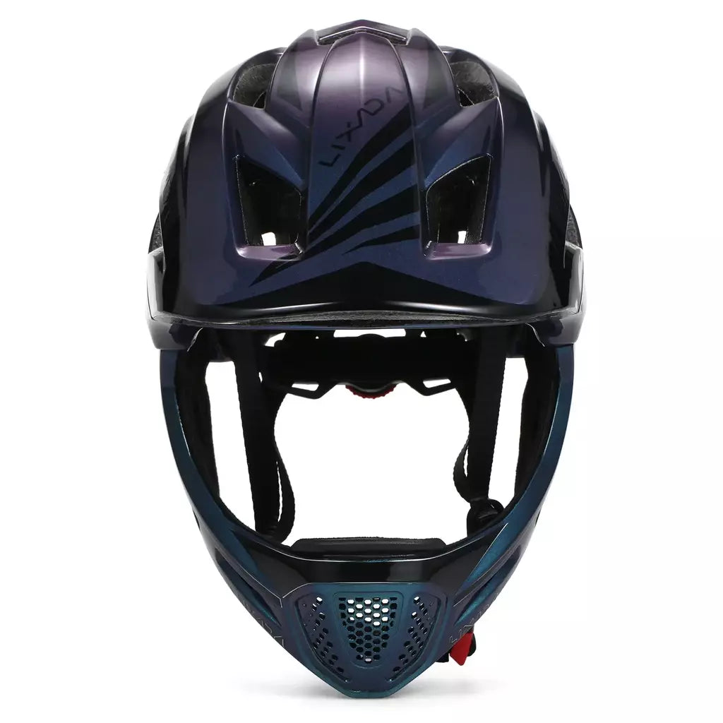 Lixada crianças 2-em-1 destacável capacete facial completo crianças esportes capacete de segurança da bicicleta equipamentos de proteção crianças capacete de ciclismo