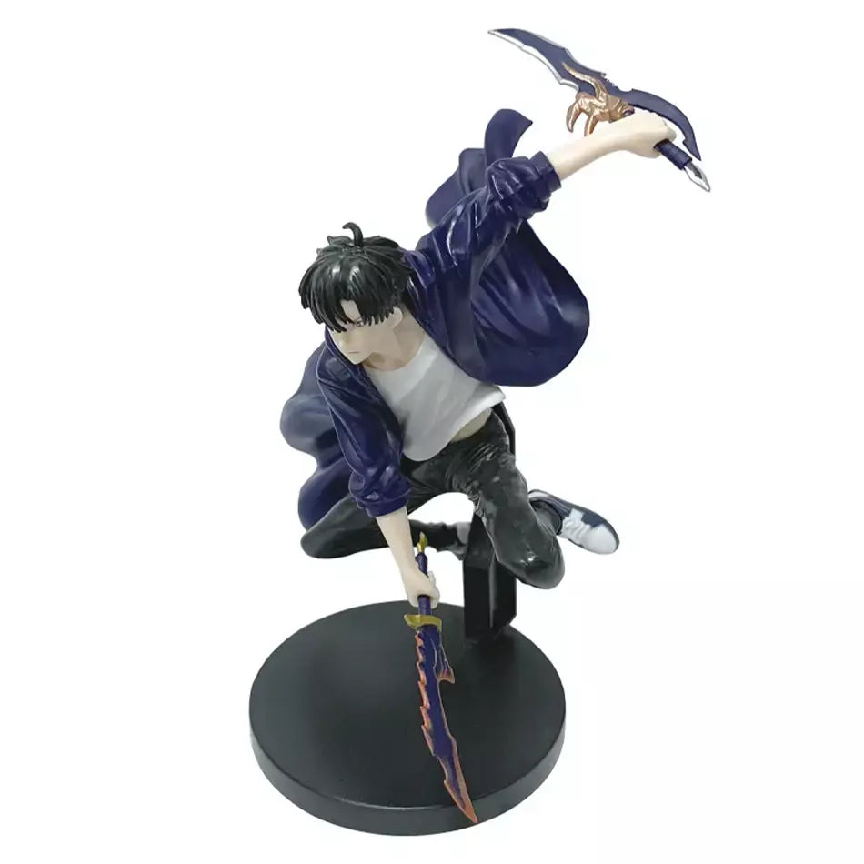 Em estoque solo nivelamento (versão anime) figura-sung jinwoo figura de ação 21cm pvc coletar modelo figura exibição anime mercadoria