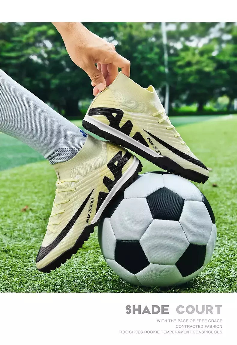 Sapatos de futebol antiderrapantes profissionais para homens, botas de treinamento Grass Society, grampos de qualidade superior, botas originais, novos