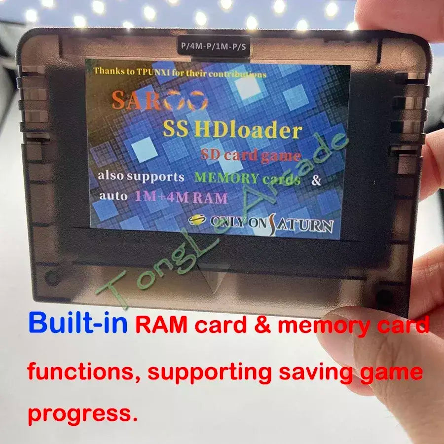 Nova versão 0.7 SAROO HDLoader Cartucho FastReading Game Reader, suporte para cartão menorial SD TF, plug & play para console SS Saturn