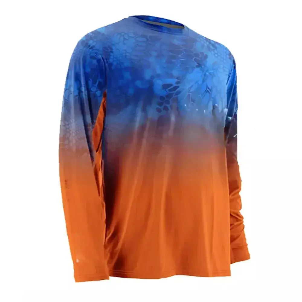 Camisa de pesca masculina verão secagem rápida upf 50 + uv camiseta esporte ao ar livre topos engrenagem camisa roupas de peixe corrida correndo sportwear