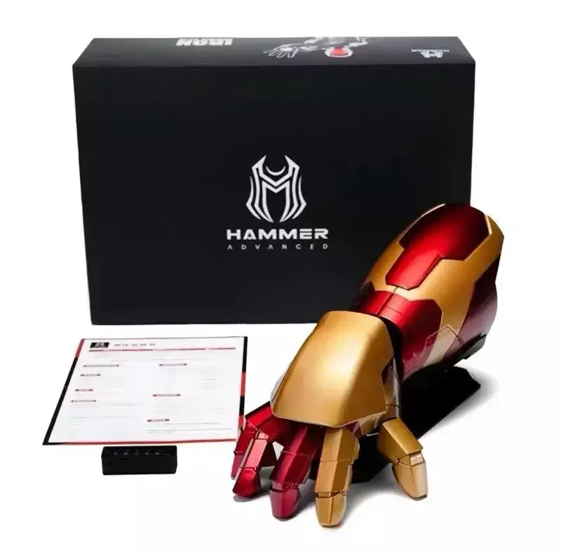 Novo homem de ferro mão esquerda e direita mk42 armadura wearable braço controle remoto e voz cosplay modelo presentes brinquedo personalizado